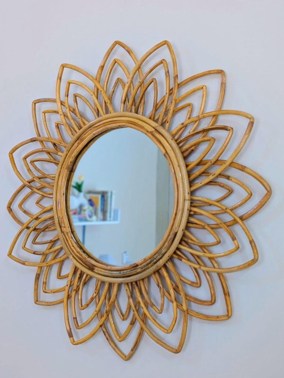 Rattan Wicker Mirror